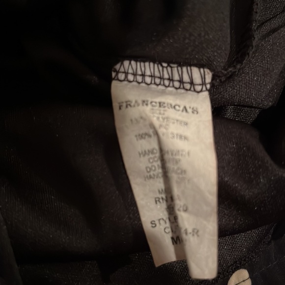 NWOT medium black and tan mini skirt - Picture 5 of 8